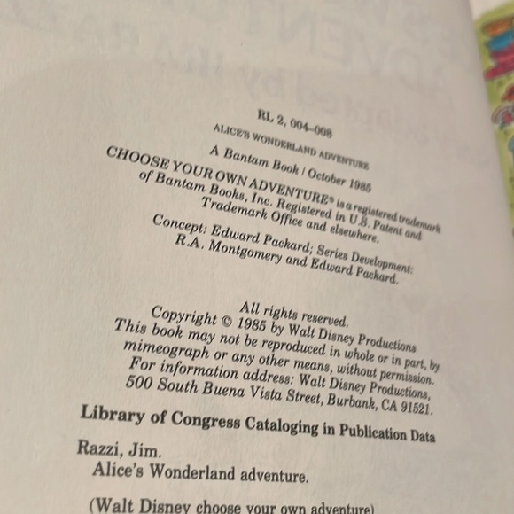 Vintage Alice in Wonderland Choose Your Own Adventure - Picture 6 of 6